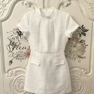 White Tweed Dress